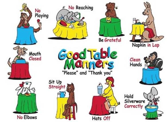 clip art on good manners - photo #15